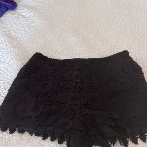 Posh Classic Black lace shorts perfect for night out